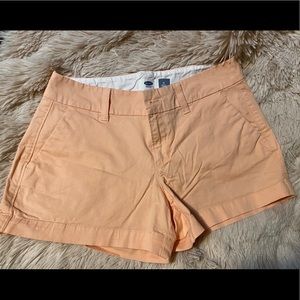 Old Navy Women’s Peach Chino Shorts, Sz 0